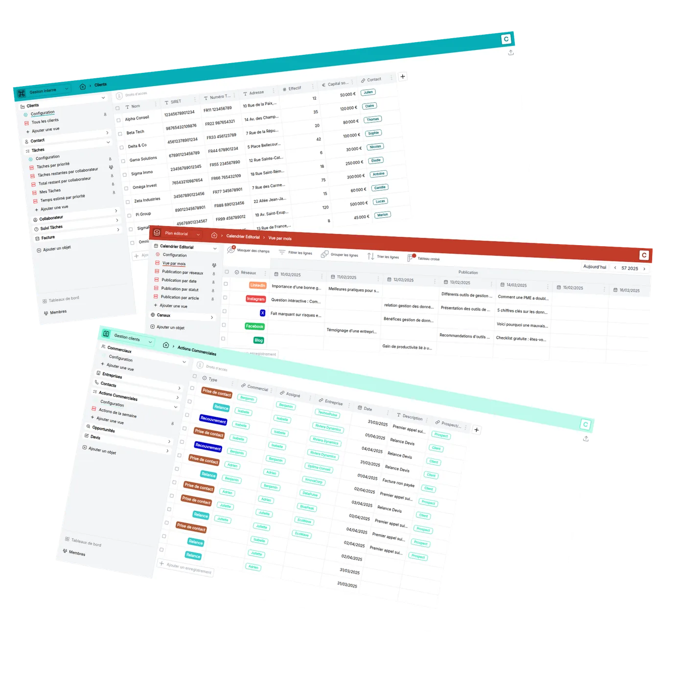 Droits et vues personnalisées dans Compozz